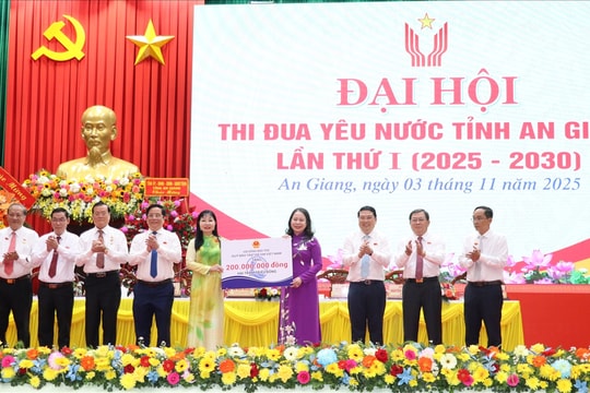 Phó Chủ tịch nước Võ Thị Ánh Xuân dự Đại hội Thi đua yêu nước tỉnh An Giang lần thứ I