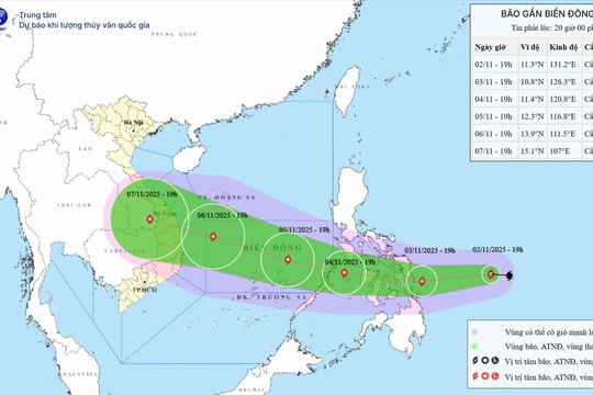 Bão Kalmaegi tăng cấp, hướng vào Biển Đông: Cảnh báo mưa lớn, gió mạnh tại miền Trung