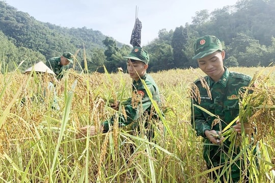 Bộ đội Biên phòng cùng đồng bào biên giới dựng xây nông thôn mới