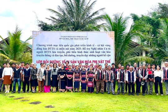 Gia Lai bồi dưỡng về di sản văn hóa phi vật thể cho đồng bào Ba Na và Gia Rai