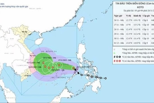Bão số 15 diễn biến rất khó lường, cảnh báo từ cơ quan khí tượng Thủy văn