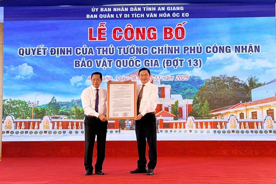 An Giang công bố 2 Bảo vật Quốc gia mới thuộc Văn hóa Óc Eo