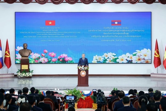 Củng cố hợp tác toàn diện, đẩy mạnh gắn kết chiến lược Việt Nam - Lào trong giai đoạn mới
