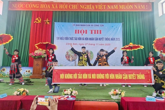 Lạng Sơn nâng cao nhận thức phòng chống tảo hôn và hôn nhân cận huyết thống cho học sinh DTTS