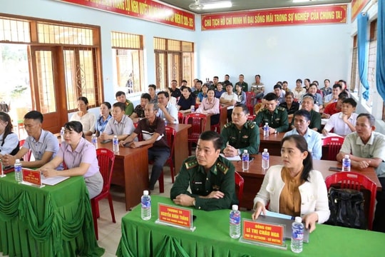 Bộ đội Biên phòng tỉnh Đắk Lắk tuyên truyền chủ quyền biên giới tại xã Ea Bung