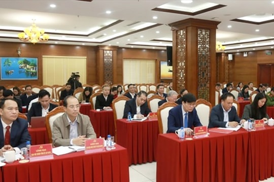 Lạng Sơn đăng cai tổ chức Hội nghị tổng kết các ban nội chính Tỉnh ủy cụm thi đua số I năm 2025