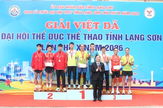 Giải việt dã đại hội TDTT tỉnh Lạng Sơn: Khép lại với 4 bộ huy chương được trao