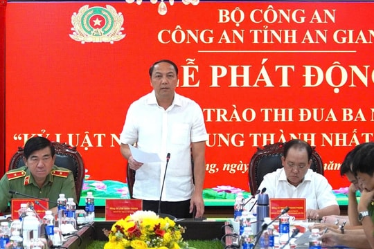 Xây dựng Công an tỉnh An Giang “Kỷ luật nhất - Trung thành nhất - Gần dân nhất”