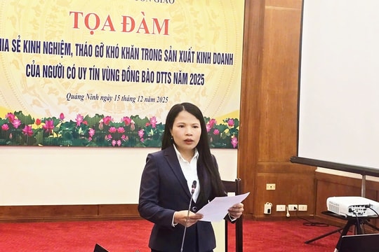 Gỡ “điểm nghẽn” sản xuất, kinh doanh cho Người có uy tín vùng DTTS