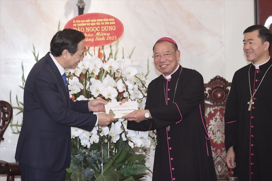 Bộ trưởng Đào Ngọc Dung: Các tôn giáo là nguồn lực quan trọng cho sự phát triển của đất nước