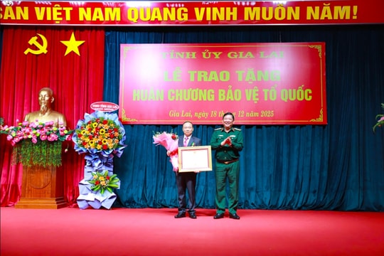 Bí thư Tỉnh ủy Gia Lai Thái Đại Ngọc được Chủ tịch nước tặng Huân chương Bảo vệ Tổ quốc hạng Ba