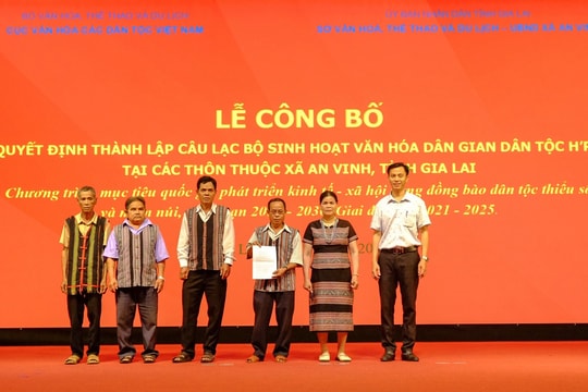 Gia Lai thành lập hai Câu lạc bộ Sinh hoạt văn hóa dân gian vùng đồng bào DTTS