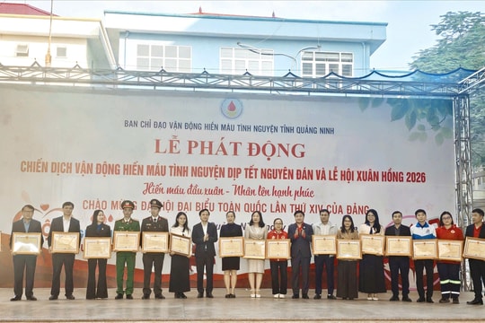 Quảng Ninh phát động Chiến dịch vận động hiến máu tình nguyện dịp Tết Nguyên đán
