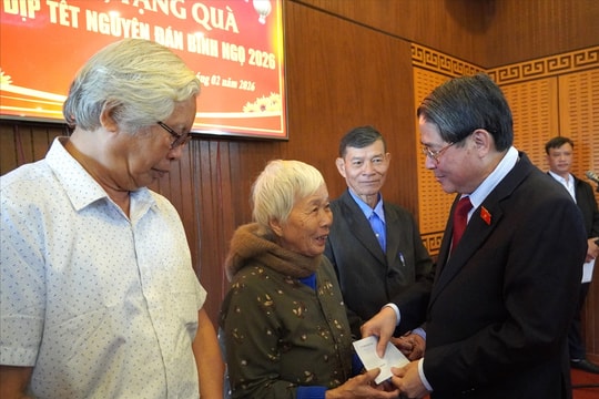 Phó Chủ tịch Quốc hội Nguyễn Đức Hải trao nhiều phần quà Tết đến các gia đình chính sách, hộ khó khăn ở Đà Nẵng