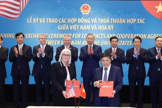 Tổng Bí thư Tô Lâm chứng kiến lễ ký các hợp đồng, thỏa thuận hợp tác của Việt Nam và Hoa Kỳ