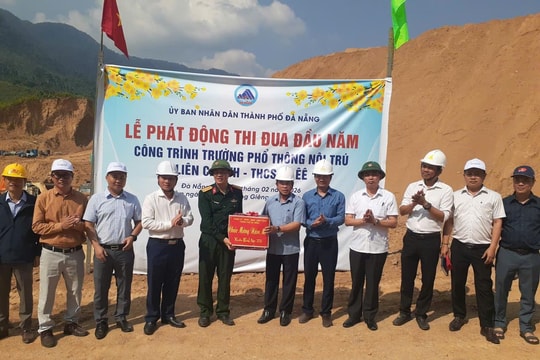 Đà Nẵng phát động thi công 6 trường nội trú liên cấp tại các xã biên giới