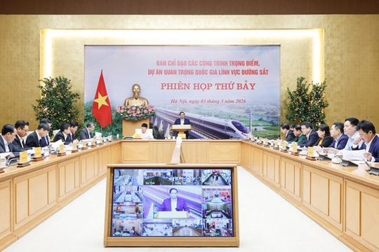 Thủ tướng chủ trì phiên họp thứ 7 của Ban Chỉ đạo các dự án đường sắt