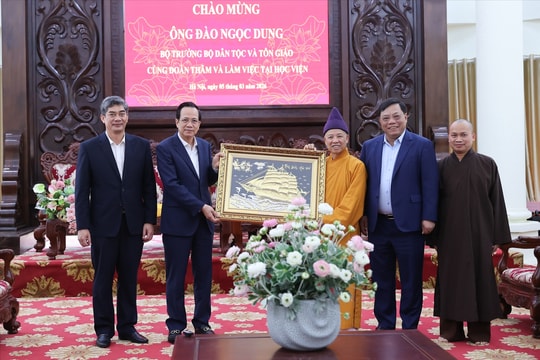 Bộ trưởng Đào Ngọc Dung: Học viện Phật giáo Việt Nam tiếp tục nâng cao chất lượng đào tạo chuyên ngành Phật học