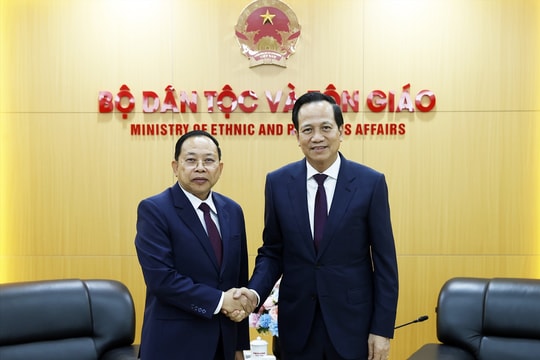 Bộ trưởng Bộ Dân tộc và Tôn giáo Đào Ngọc Dung: Đưa hợp tác dân tộc, tôn giáo Việt Nam - Campuchia đi vào chiều sâu, thực chất và hiệu quả