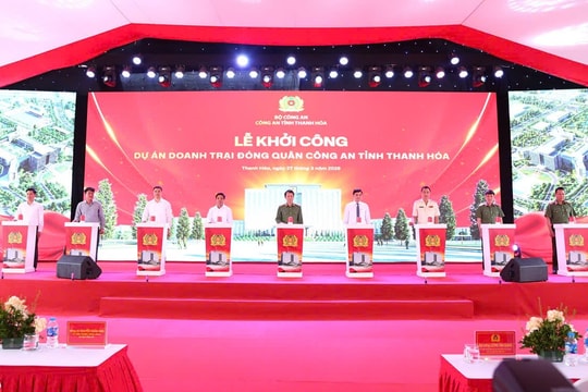 Khởi công dự án doanh trại Công an tỉnh Thanh Hóa