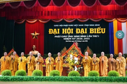 Hòa thượng Thích Quảng Hà tái cử Trưởng ban Trị sự Giáo hội Phật giáo Việt Nam tỉnh Ninh Bình
