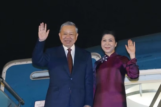 Tổng Bí thư, Chủ tịch nước Tô Lâm và phu nhân lên đường thăm cấp Nhà nước đến Trung Quốc