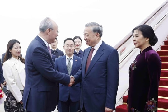 Tổng Bí thư, Chủ tịch nước Tô Lâm và phu nhân bắt đầu chuyến thăm cấp Nhà nước đến Trung Quốc