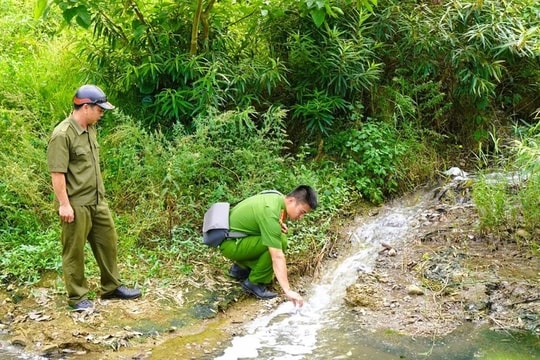 Bộ Công an vào cuộc vụ nước giếng khoan ở Thanh Hóa đổi màu tím bất thường