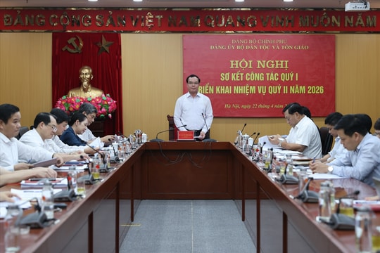 Bí thư Đảng ủy, Bộ trưởng Nguyễn Đình Khang: Đổi mới tư duy, nâng cao vai trò lãnh đạo chỉ đạo toàn diện của cấp ủy
