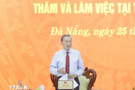 Tổng Bí thư, Chủ tịch nước Tô Lâm: Xây dựng Đà Nẵng trở thành một cực tăng trưởng lớn của cả nước
