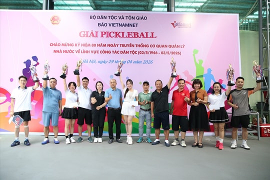 [PHOTO] Xác định nhà vô địch giải Pickleball 80 năm Ngày truyền thống cơ quan quản lý nhà nước về công tác dân tộc