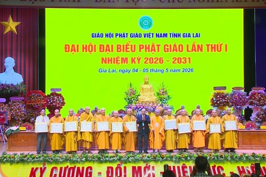 Thượng tọa Thích Tâm Mãn được tái suy cử Trưởng ban Trị sự Giáo hội Phật giáo tỉnh Gia Lai