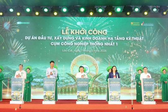 Lào Cai khởi công cụm công nghiệp sinh thái gần 1.000 tỷ đồng