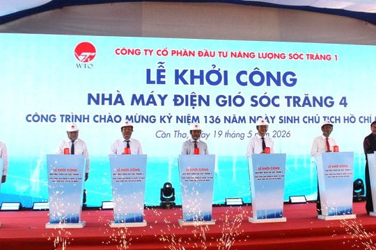 Cần Thơ khởi công chuỗi dự án điện gió trị giá hơn 23.600 tỷ đồng