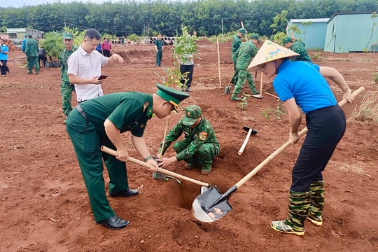 Gia Lai: Trồng hàng ngàn cây xanh nơi biên cương
