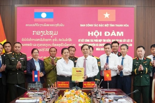 Thanh Hóa - Hủa Phăn phối hợp tìm kiếm, quy tập hài cốt liệt sĩ