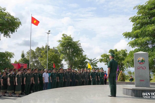 Sĩ quan trẻ 3 nước Việt Nam - Lào - Campuchia tham gia nhiều hoạt động ý nghĩa tại xã Bờ Y