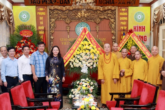 Tỉnh Lào Cai chúc mừng Trung ương Giáo hội Phật giáo Việt Nam nhân dịp Lễ Phật đản năm 2026