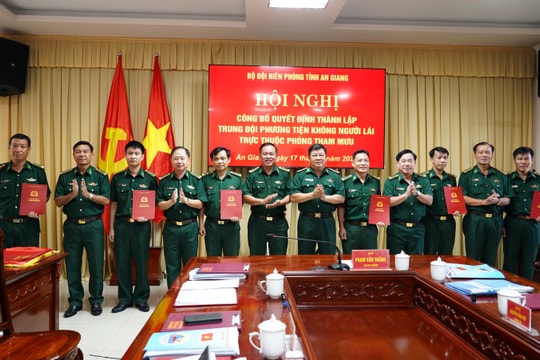 Thành lập trung đội phương tiện không người lái để bảo vệ biên giới