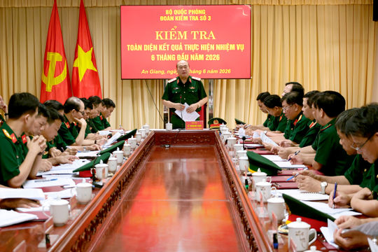 Bộ Quốc phòng kiểm tra toàn diện tại Ban Chỉ huy Bộ đội Biên phòng tỉnh An Giang