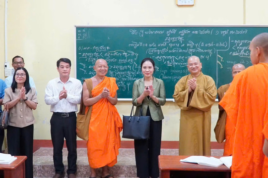 Lan tỏa giá trị văn hóa Khmer qua công tác đào tạo tăng sinh Phật học