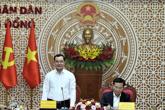 Bộ trưởng Bộ Dân tộc và Tôn giáo Nguyễn Đình Khang làm việc với tỉnh Lâm Đồng