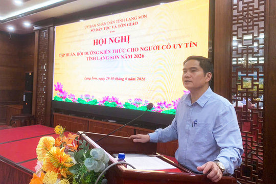Lạng Sơn: Tập huấn kiến thức, kỹ năng tuyên truyền cho đội ngũ Người có uy tín