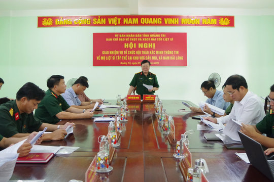 Đẩy nhanh tiến độ xác minh thông tin mộ liệt sĩ tập thể tại khu vực Câu Nhi