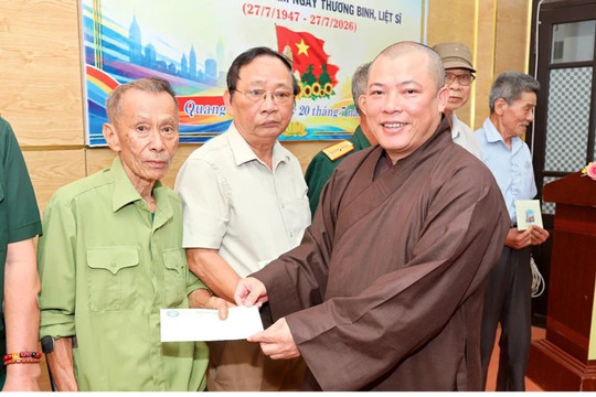 Chùa Khánh Quang tri ân thương, bệnh binh
