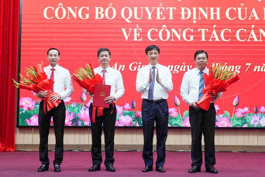 Ông Lê Quang Tùng được điều động giữ chức Bí thư Tỉnh uỷ An Giang