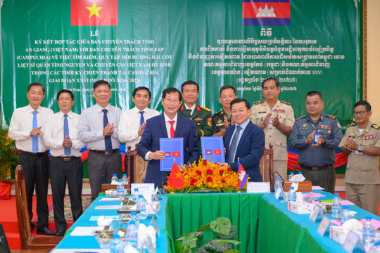 An Giang hợp tác với nước bạn Campuchia tìm kiếm hài cốt liệt sĩ