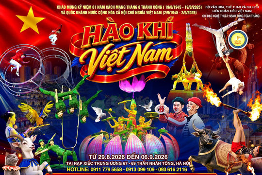 Rạp Xiếc Trung ương diễn “Hào khí Việt Nam” dịp 2/9