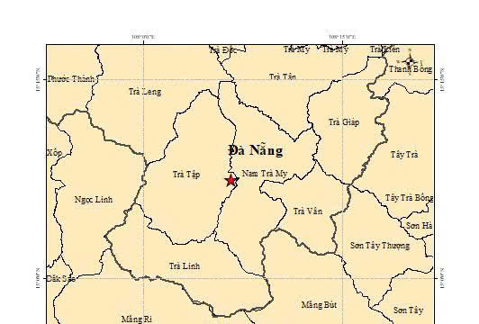 Ba trận động đất liên tiếp tại xã miền núi ở Đà Nẵng