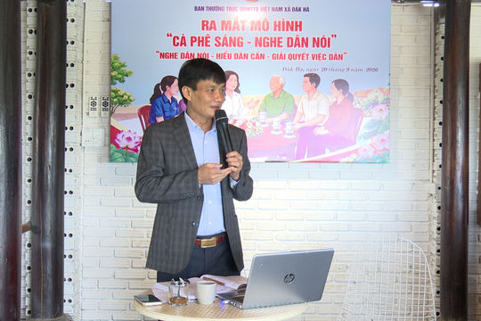 Từ ly cà phê sáng, chính quyền Đăk Hà lắng nghe tiếng nói của người dân